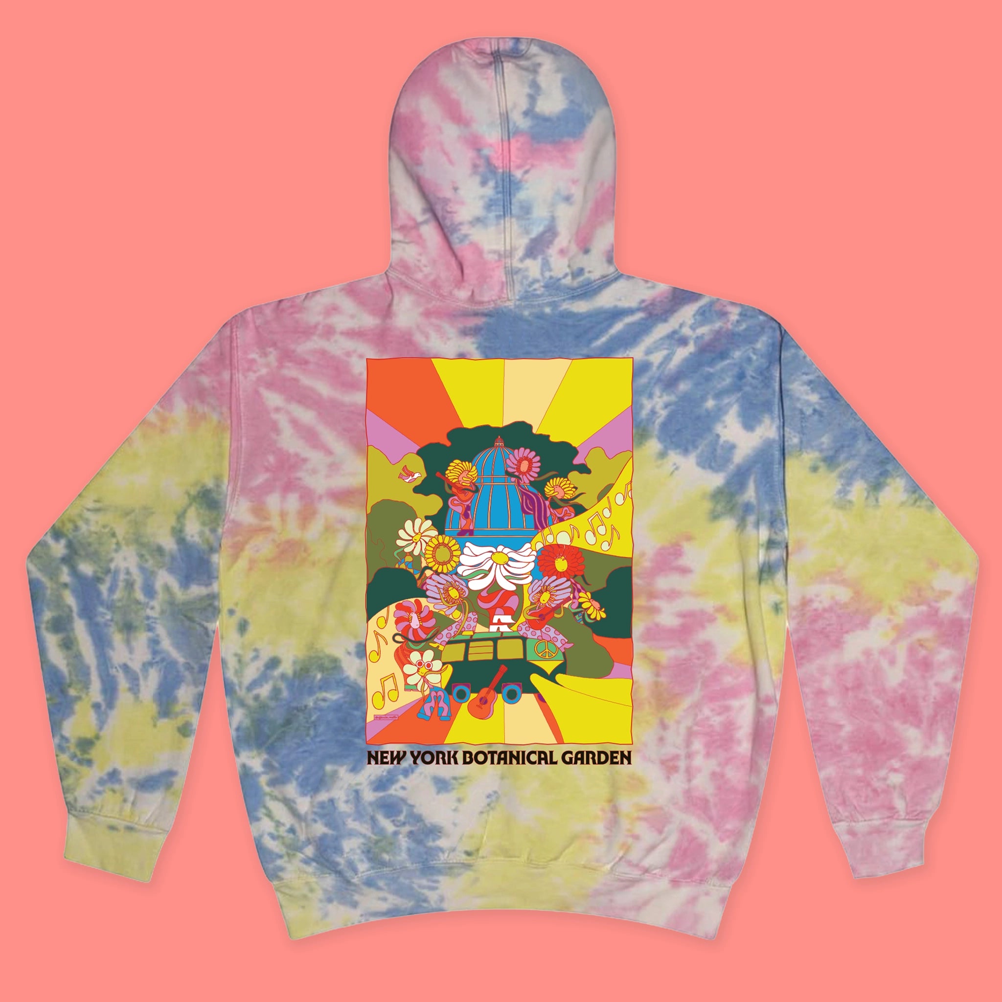 NYBG Flower Power Adult Tie-Dye Hoodie – NYBG SHOP