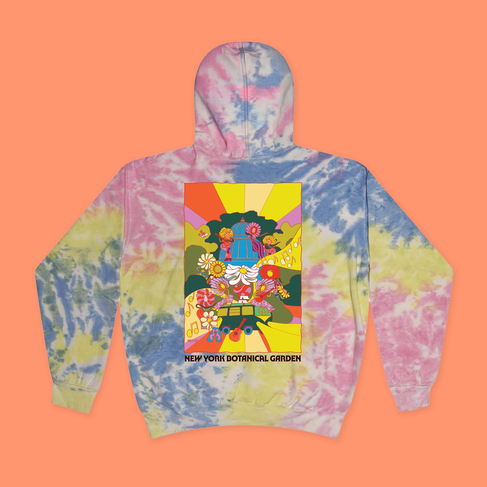 NYBG Flower Power Youth Tie-Dye Hoodie – NYBG SHOP