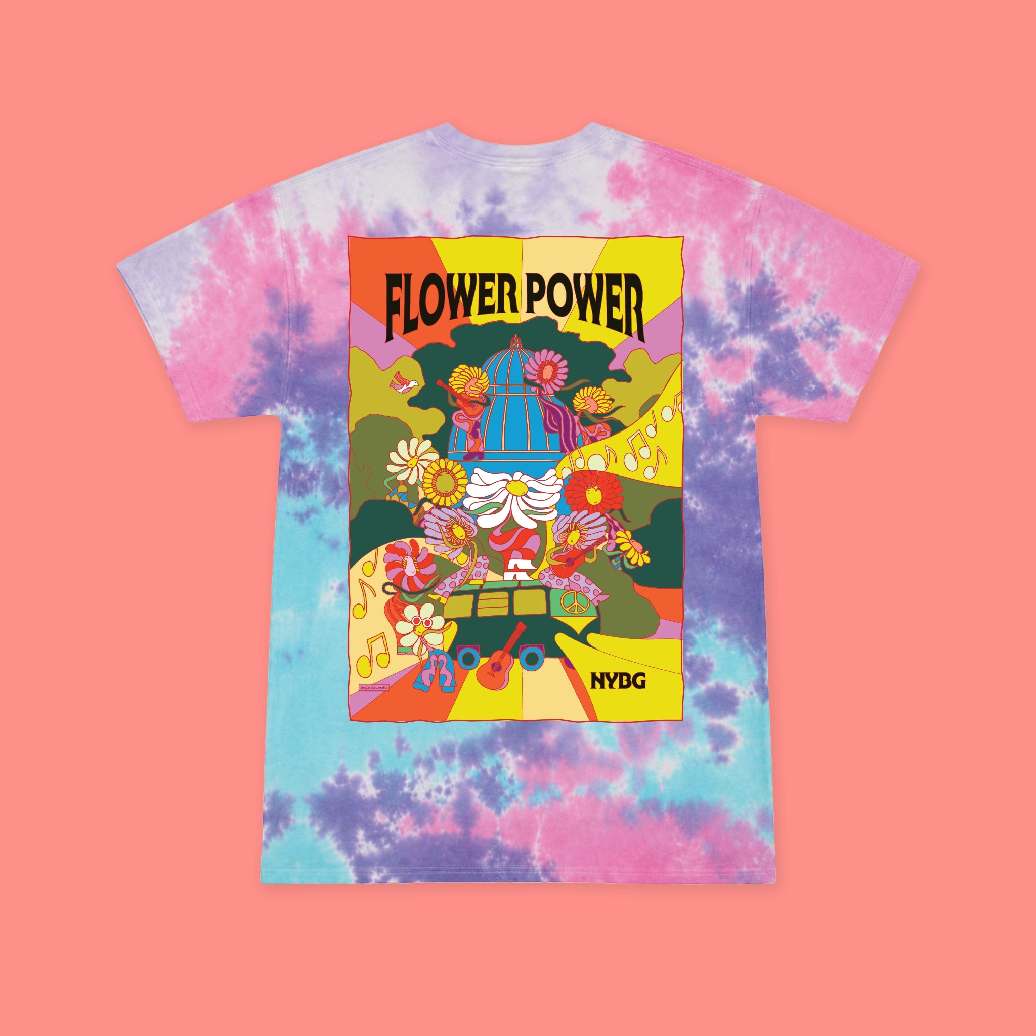 NYBG Flower Power Children's Tie-Dye T-shirt – NYBG SHOP