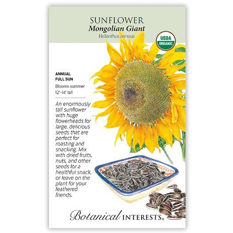 Botanical Interests - Mongolian Giant Sunflower