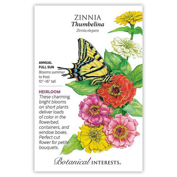 Botanical Interests - Thumbelina Zinnia