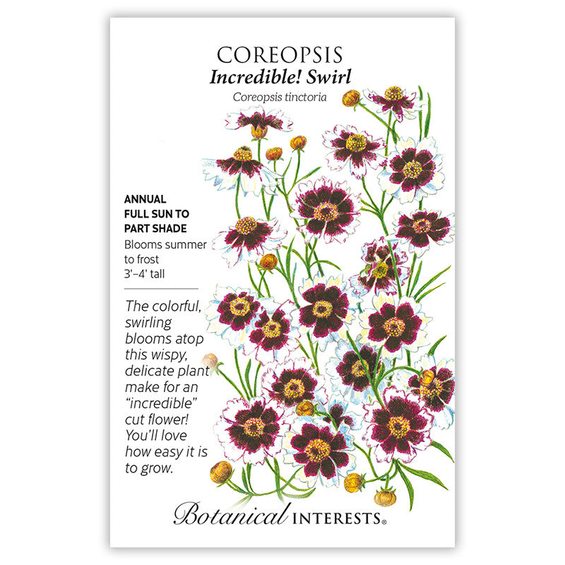 Botanical Interests - Incredible Swirl Coreopsis