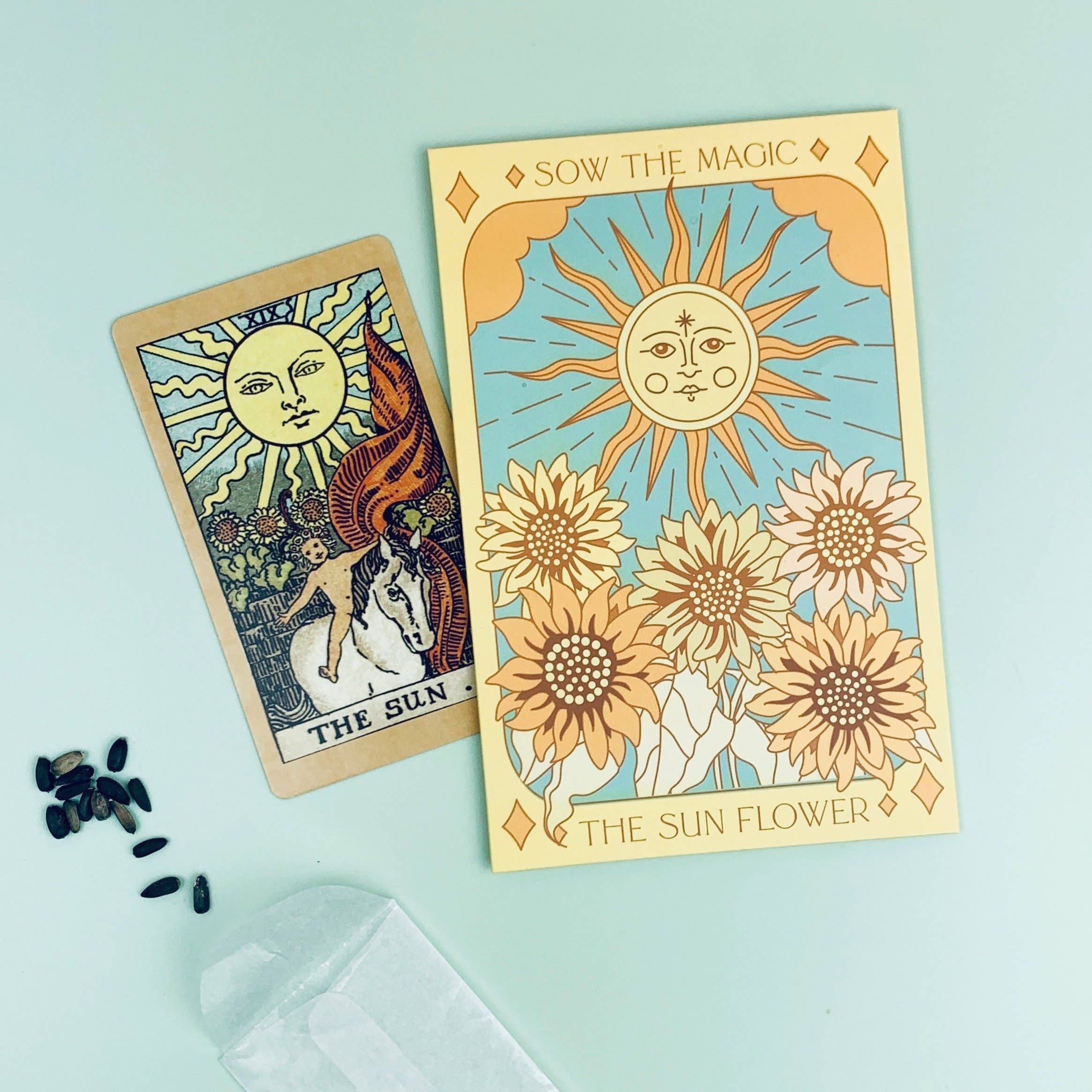 The Sunflower (Ring of Fire) Tarot Garden and Gift Seed Packet