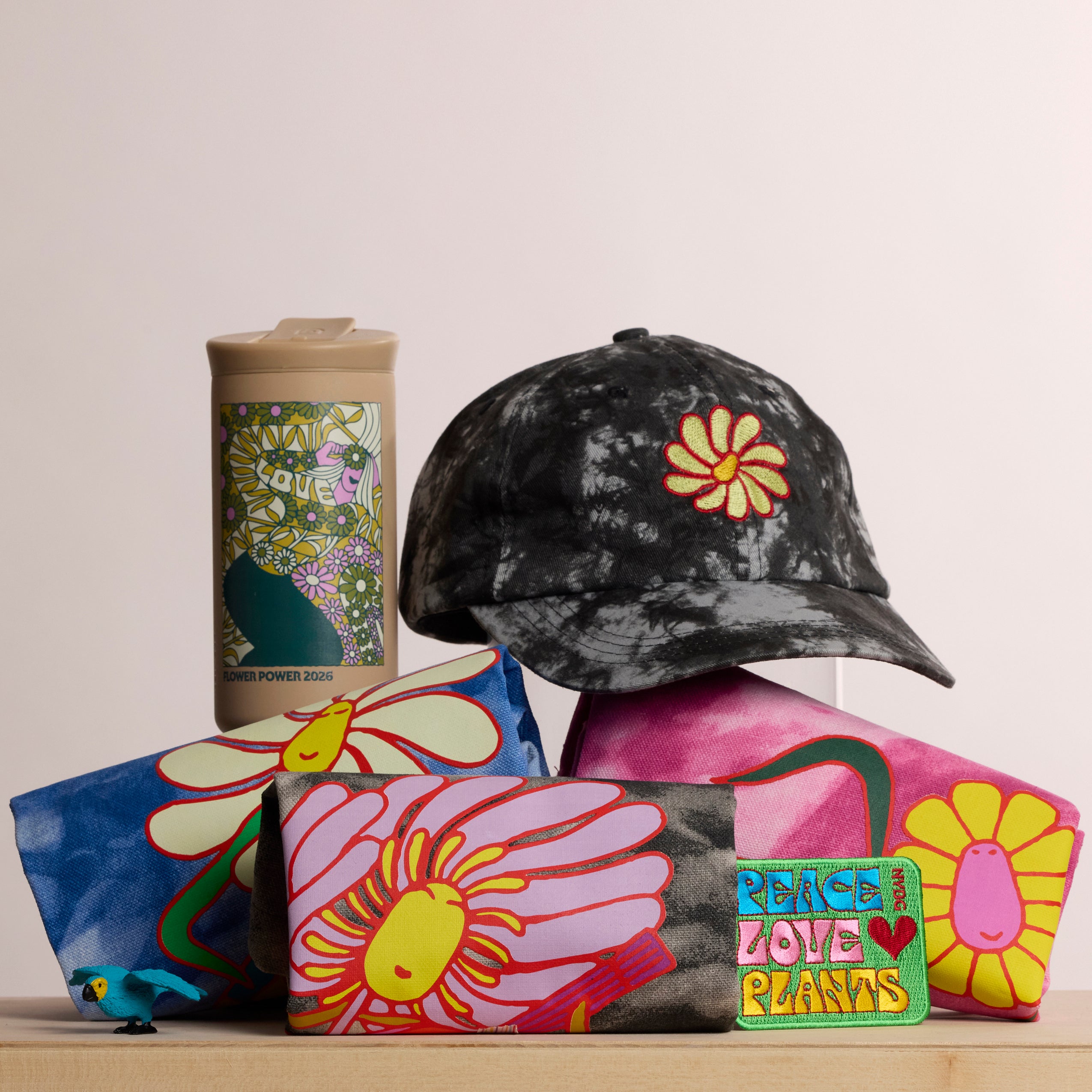 NYBG Tie Dye Flower Power Baseball Hat | Black – NYBG SHOP
