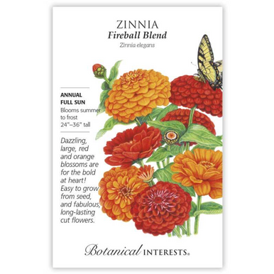 marigold fireball seeds Fireball Blend Zinnia Seeds